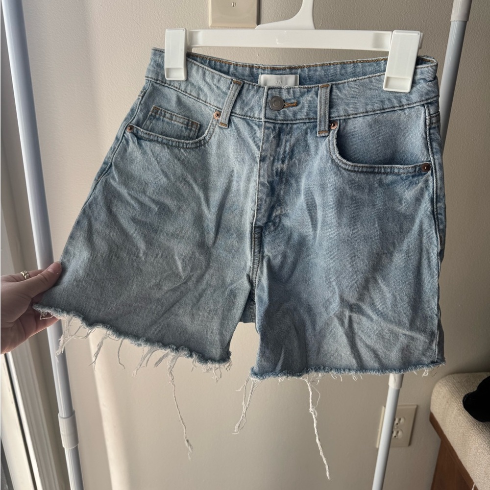 H&M Light Blue Denim Shorts